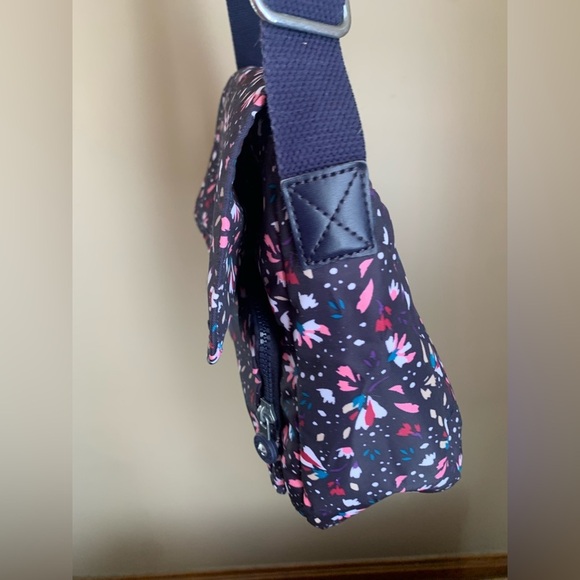 Kipling purse shoulder crossbody adjustable strap messenger confetti pattern - Picture 6 of 13